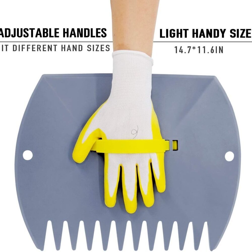 Leaf Scoops and Claws, Lightweight Leaf Grabber Claws, Yard Scoops for Leaves, G - Picture 7 of 8